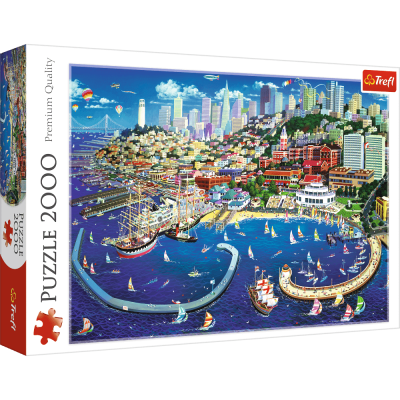 TREFL Puzzle Přístav v San Franciscu 2000 dílků