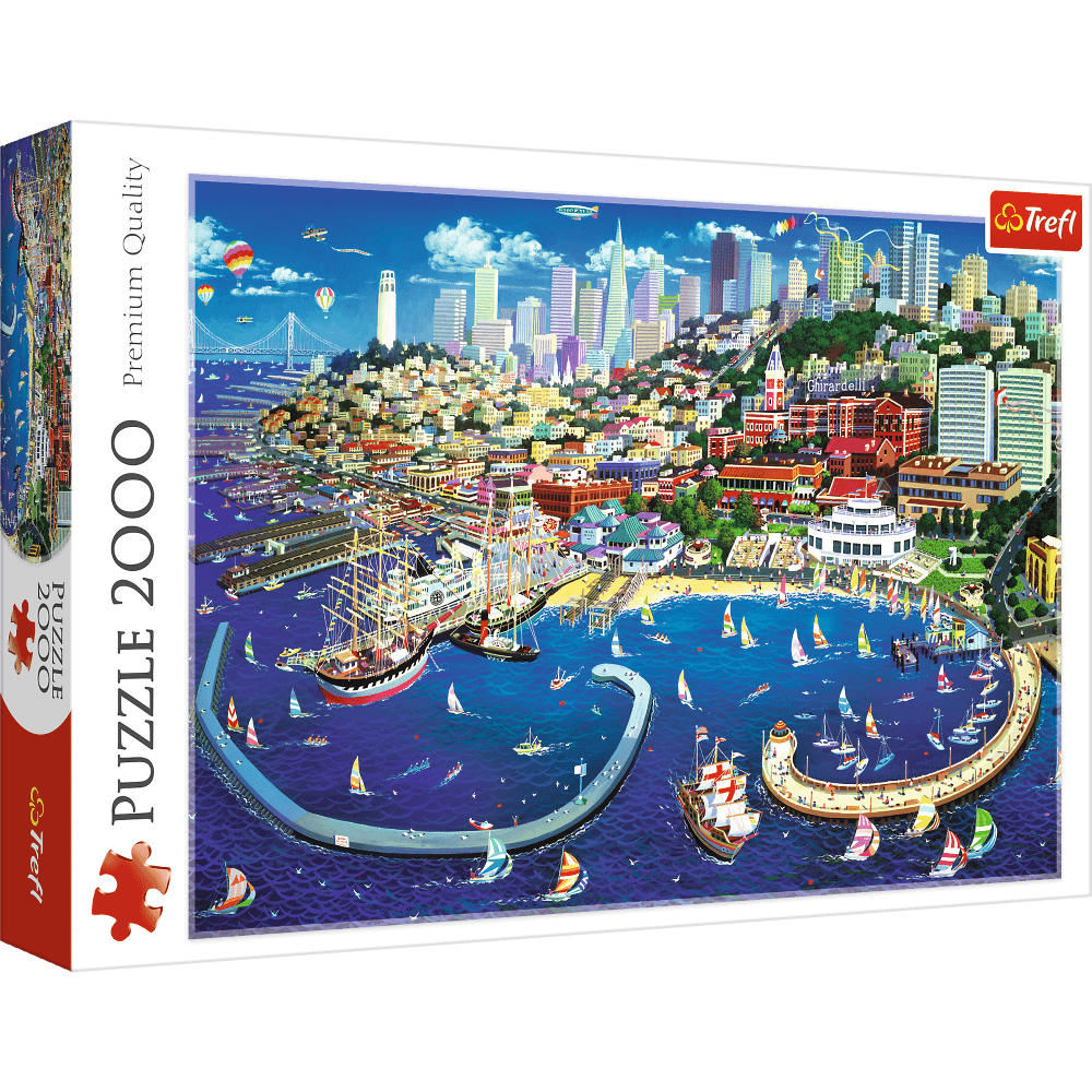 TREFL Puzzle Přístav v San Franciscu 2000 dílků