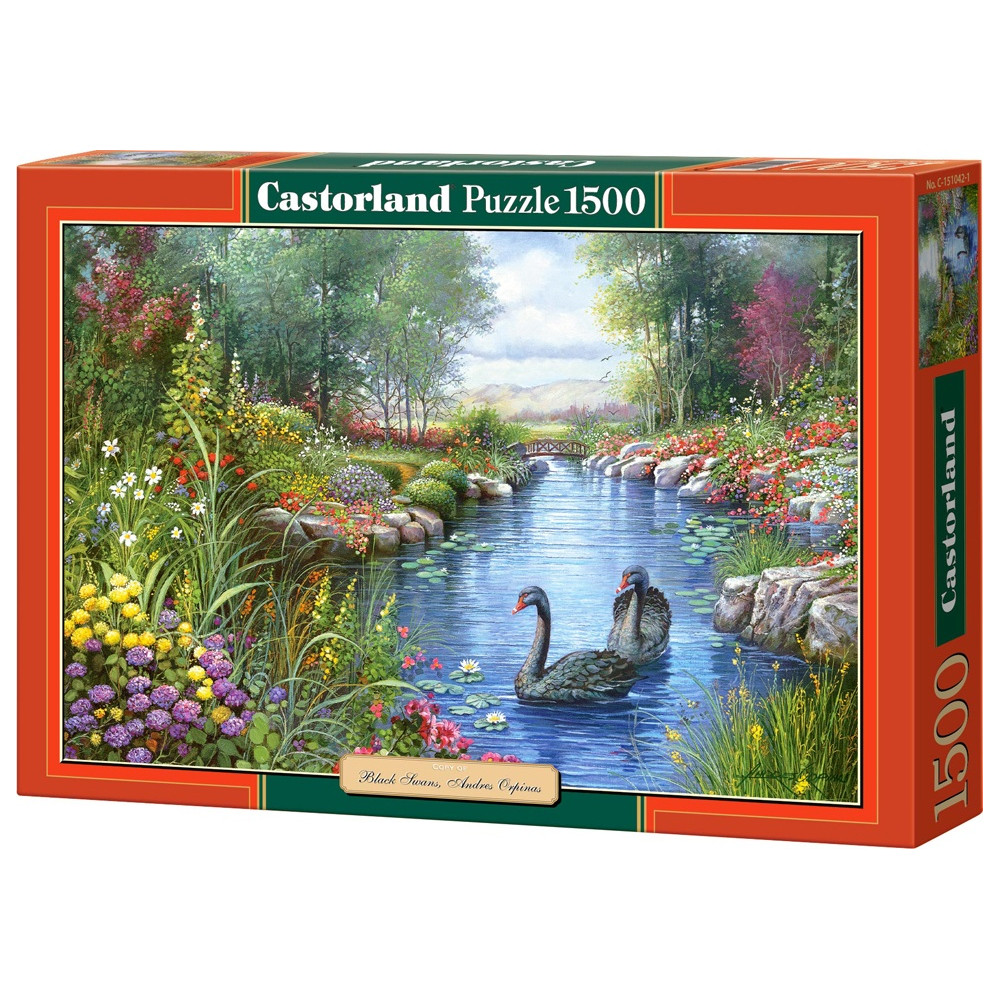 CASTORLAND Puzzle Černé labutě 1500 dílků