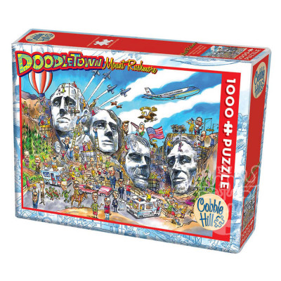 COBBLE HILL Puzzle DoodleTown: Mount Rushmore 1000 dílků