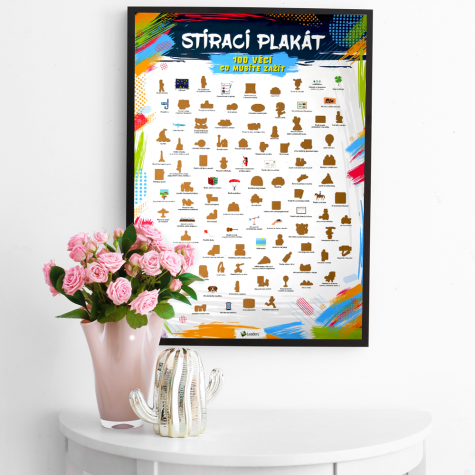 Stírací plakát - 100 věcí co musíte zažít ~ 1