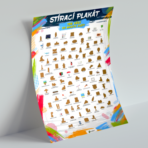 Stírací plakát - 100 věcí co musíte zažít ~ 2