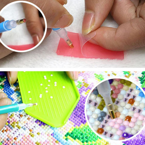 Diamantové malování svítící ve tmě - kůň ~ 3