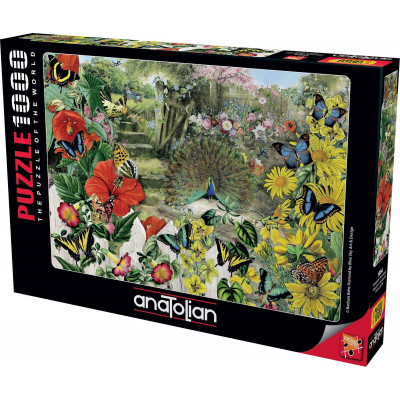 ANATOLIAN Puzzle Páv v zahradě 1000 dílků