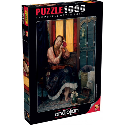 ANATOLIAN Puzzle Karmínová růže 1000 dílků