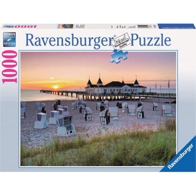 RAVENSBURGER Puzzle Ahlbeck, ostrov Uznojem (Usedom) 1000 dílků