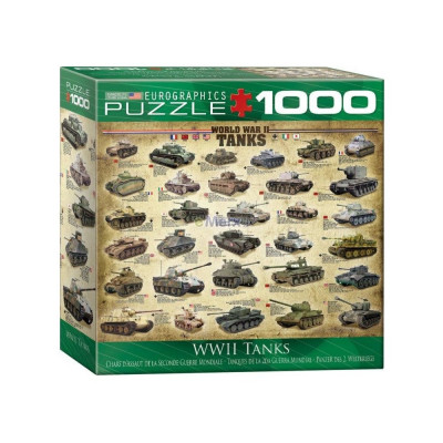 EUROGRAPHICS Puzzle Tanky 2. světové války 1000 dílků