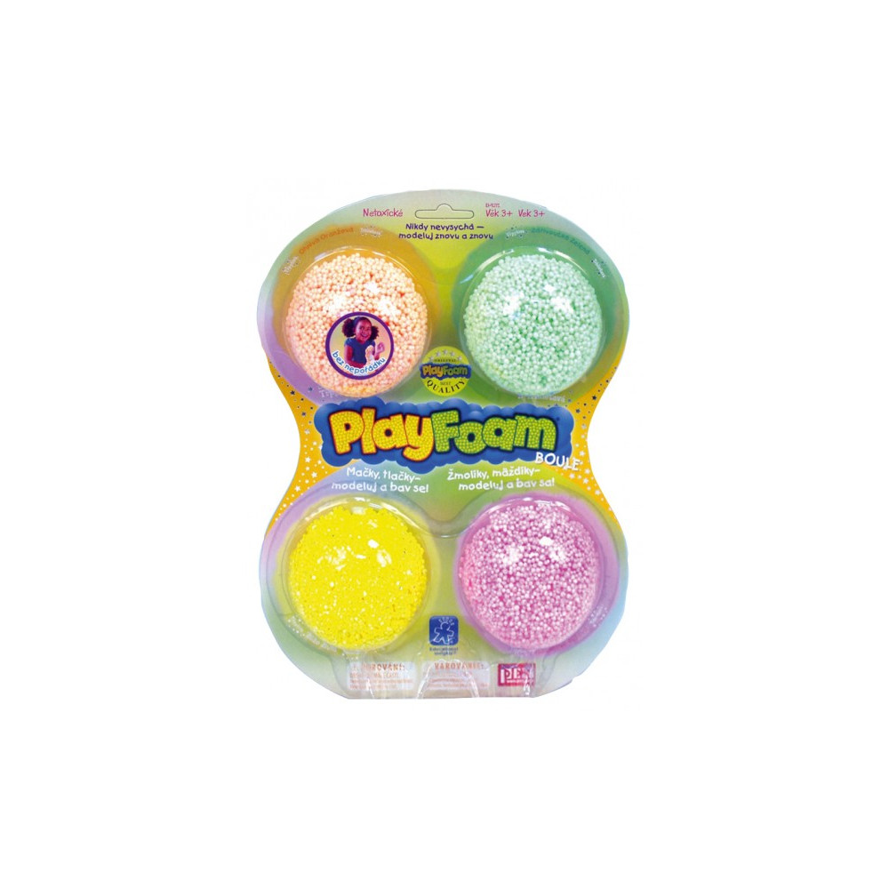 PlayFoam® Modelína/Plastelína Boule 4pack - Třpytivé
