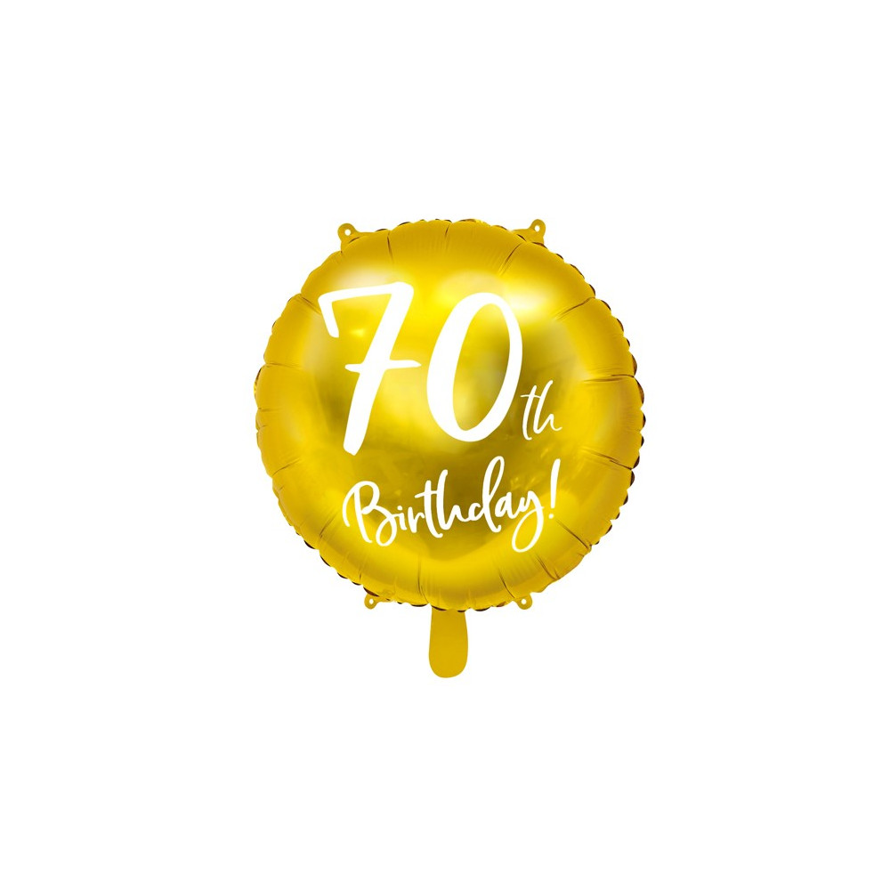 Fóliový balónek zlatý - 70. narozeniny