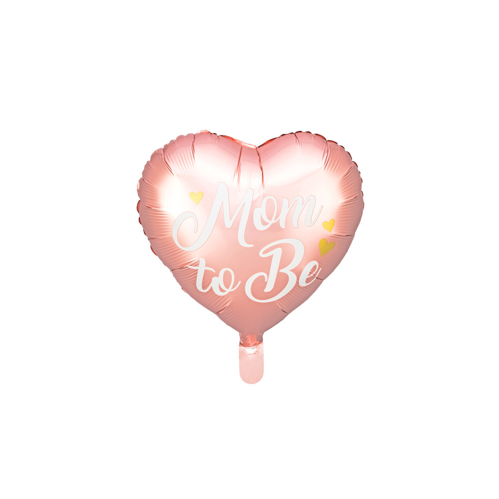 Fóliový balónek 35 cm - Mom to Be - růžový