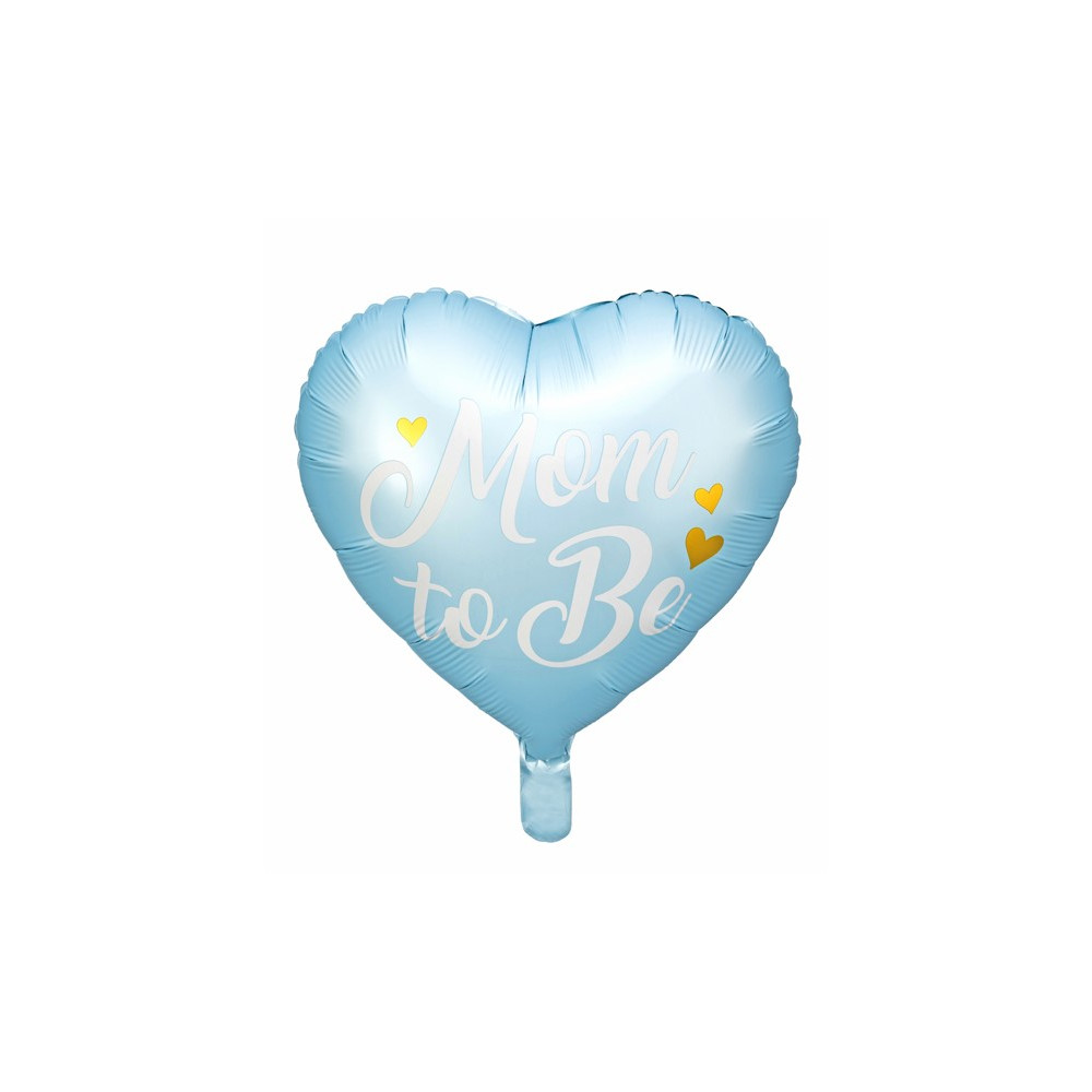 Fóliový balónek 35 cm - Mom to Be - modrý