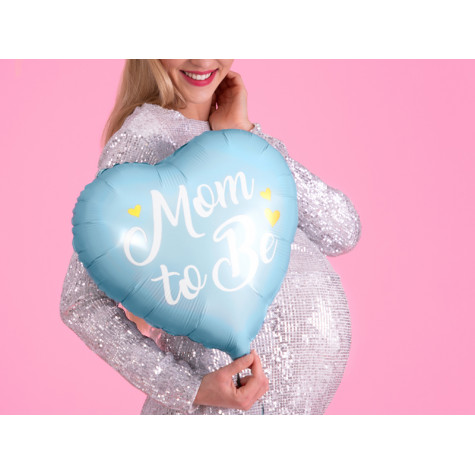 Fóliový balónek 35 cm - Mom to Be - modrý ~ 2
