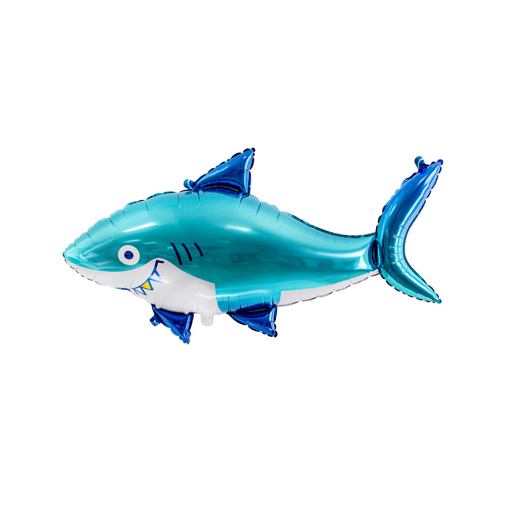 Fóliový balónek Žralok modrý 92 x 48 cm