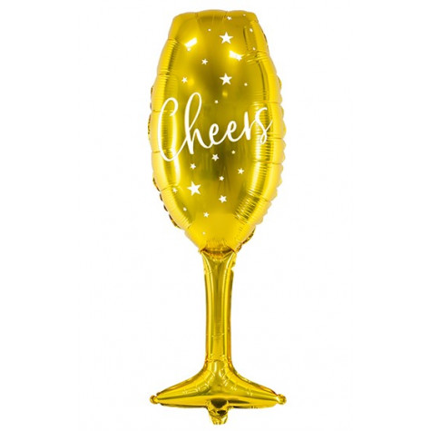 Fóliový balónek 80 cm - Šampaňské zlaté