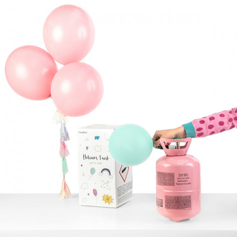 Helium k nafukování balónků - 30 ks - růžové