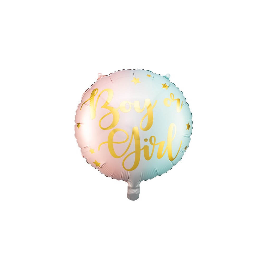 Fóliový balónek 35 cm barevný - Boy or Girl