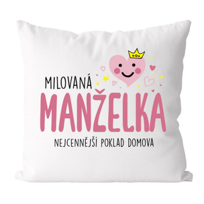 Polštářek - Milovaná manželka