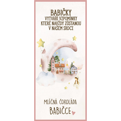 Dárková mléčná čokoláda 100 g - Babičce