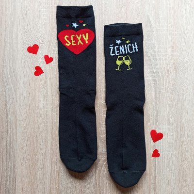 Veselé ponožky - Sexy ženich