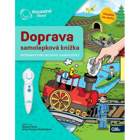 Albi Kouzelné Čtení - Samolepková knížka Doprava ~ 2