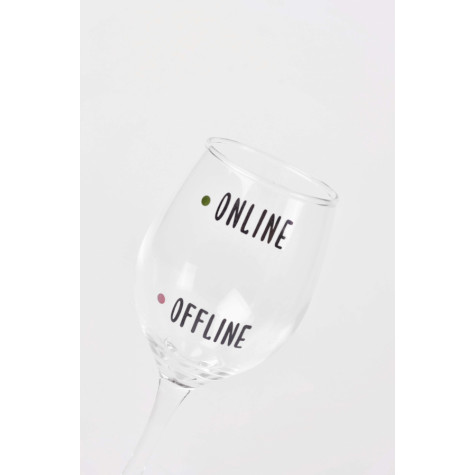 Sklenice na víno - Online/Offline