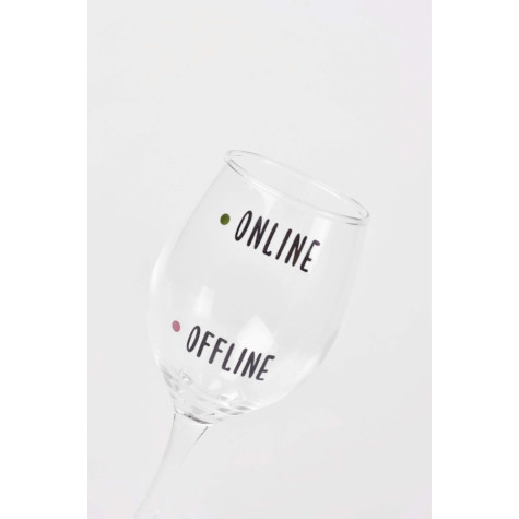 Sklenice na víno - Online/Offline ~ 2