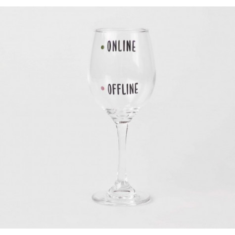 Sklenice na víno - Online/Offline ~ 1