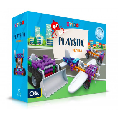 Albi Kvído - Stavebnice Playstix - vozidla 146 dílků