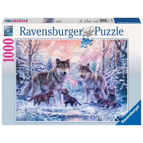 RAVENSBURGER Puzzle Polární vlci 1000 dílků ~ 1