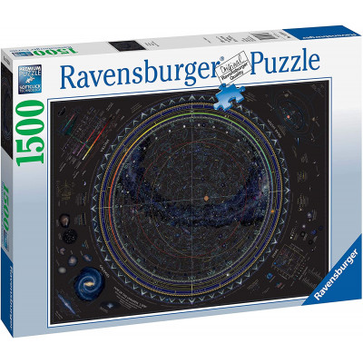 RAVENSBURGER Puzzle Mapa vesmíru 1500 dílků