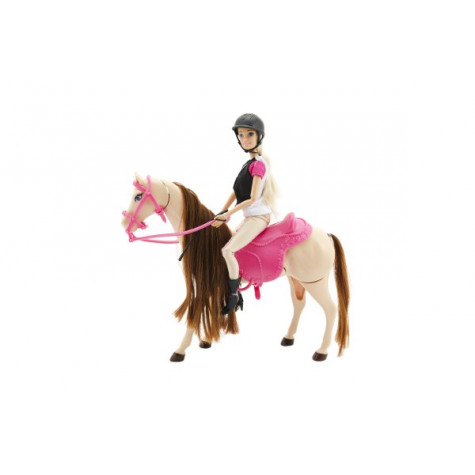 Panenka Anlily s koněm - česací a hýbající se