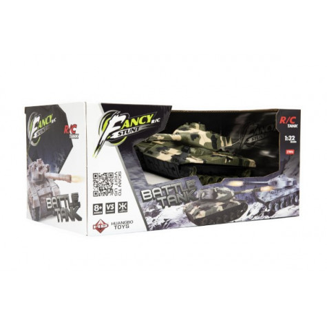 Tank RC plast 27cm 27MHz na baterie+dobíjecí pack se zvukem