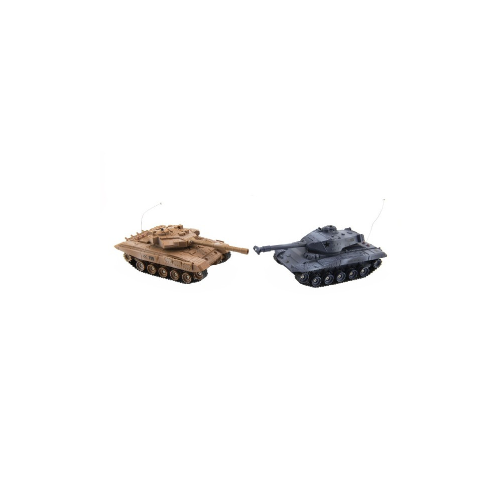Tank RC 2ks 25cm tanková bitva+dobíjecí pack 27MHZ a 40MHz se zvukem se světlem