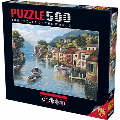 ANATOLIAN Puzzle Vesnice na vodě 500 dílků