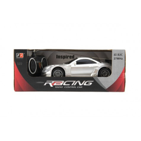 Auto RC sport plast 20cm stříbrné na baterie 27MHz