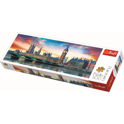 Trefl Puzzle Big Ben a Westminsterský palác, Londýn panorama 500 dílků