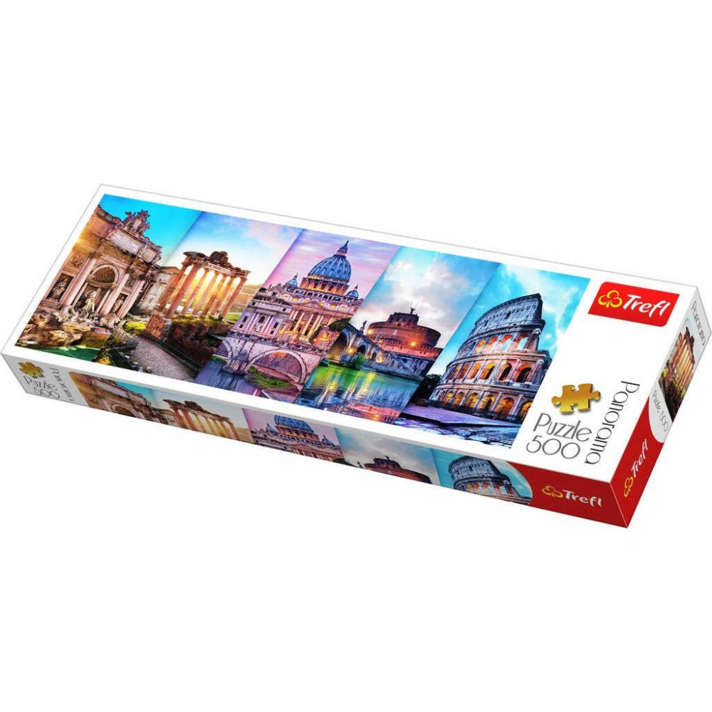 Trefl Puzzle Koláž památky Itálie panorama 500 dílků