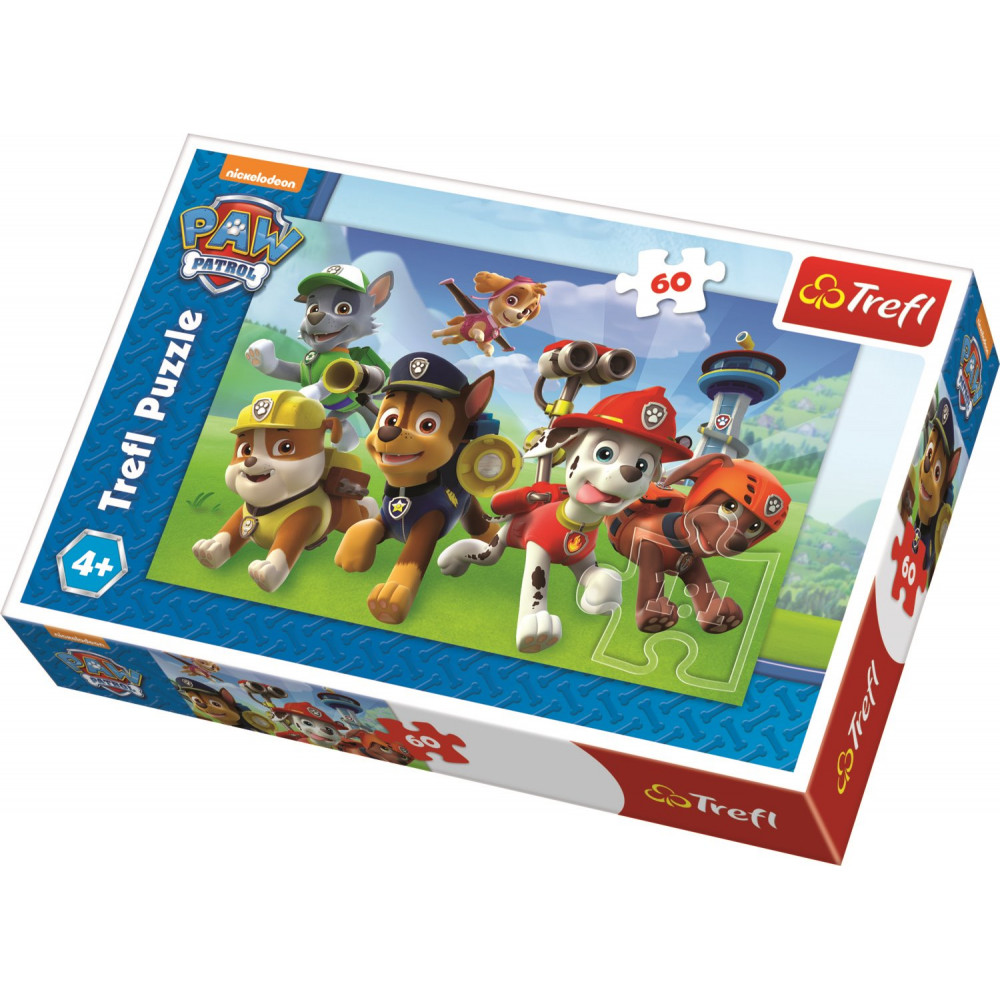 Trefl Puzzle Paw Patrol/Tlapková patrola Připraveni do akce 60 dílků