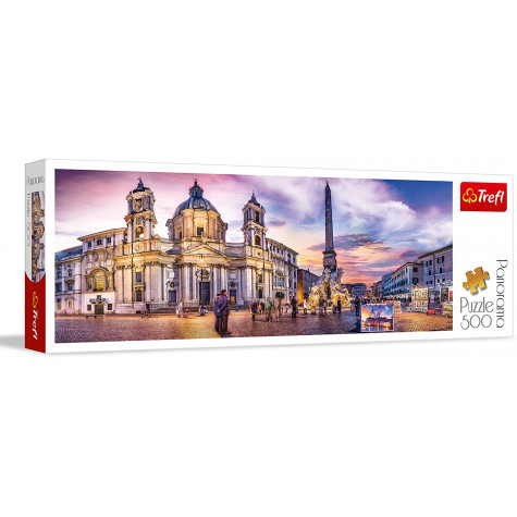 Trefl Puzzle Piazza Navona, Řím panorama 500 dílků