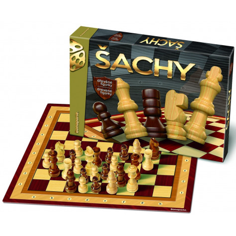 Bonaparte Šachy dřevěné společenská hra ~ 1