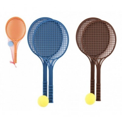 Sada na soft tenis plastová barevná 53cm + míček