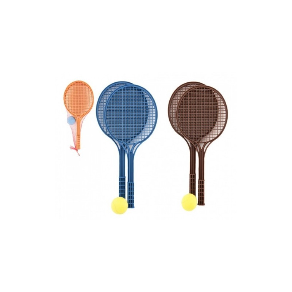 Sada na soft tenis plastová barevná 53cm + míček