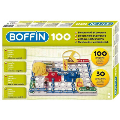 Stavebnice Boffin 100 elektronická 100 projektů na baterie 30ks