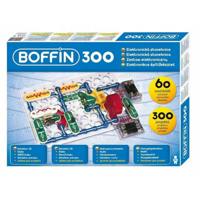 Stavebnice Boffin 300 elektronická 300 projektů na baterie 60ks