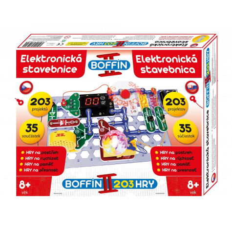 Stavebnice Boffin II. 203 elektronická 203 projektů na baterie 35ks