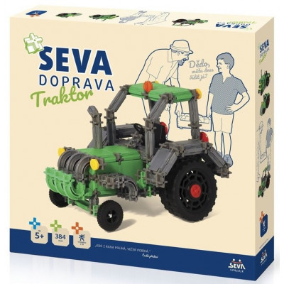 Stavebnice Seva Doprava Traktor 384 dílků