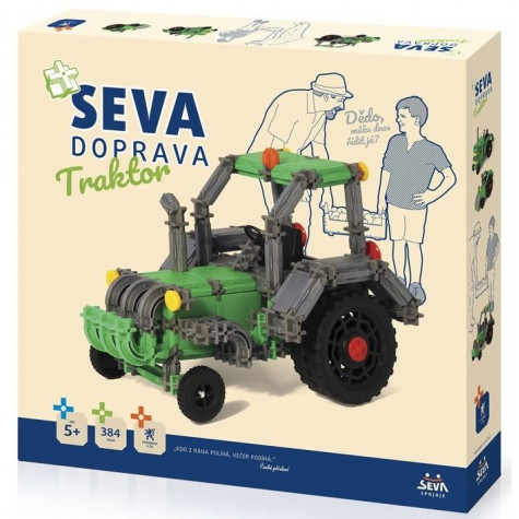 Stavebnice Seva Doprava Traktor 384 dílků ~ 1