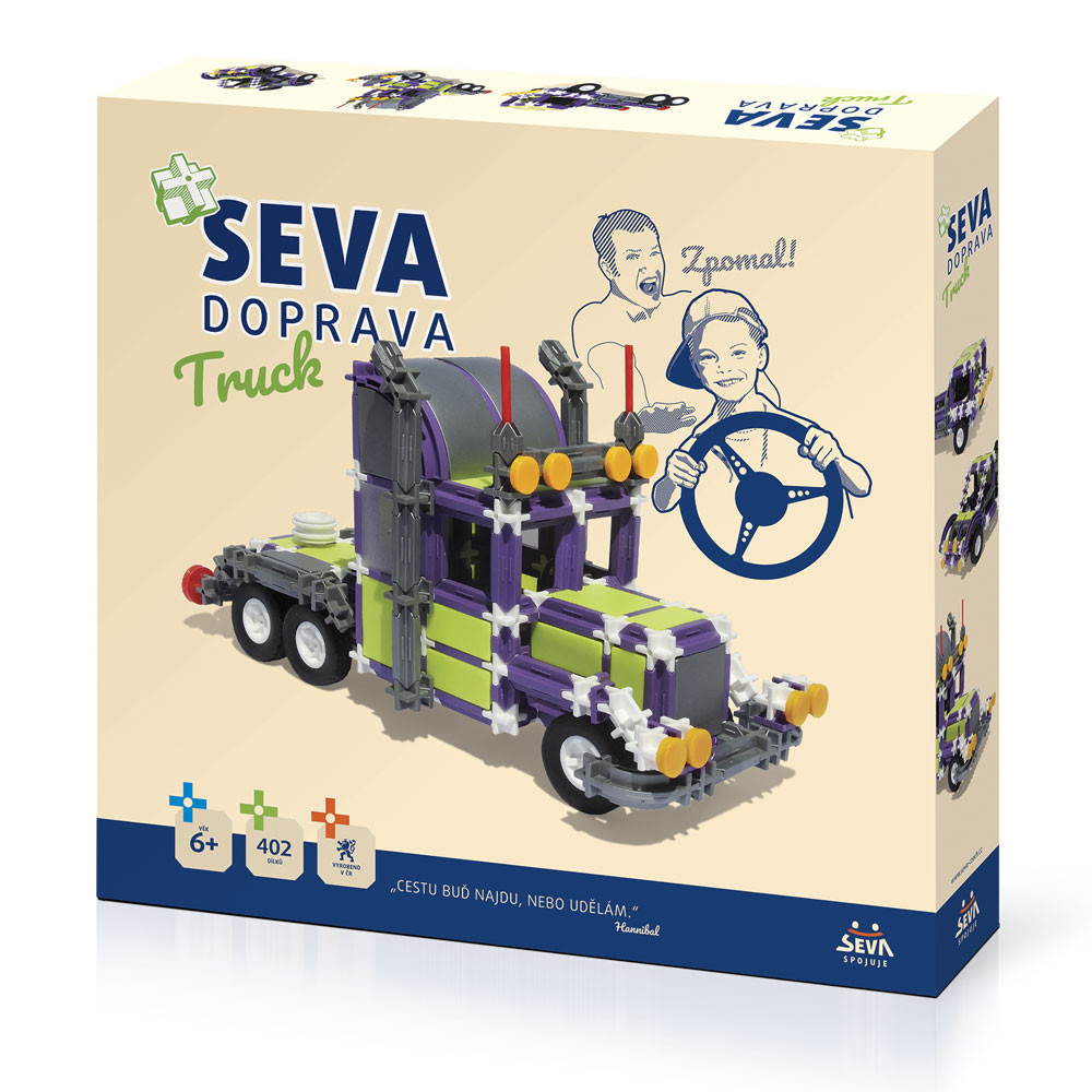 Stavebnice Seva Doprava Truck 402 dílků