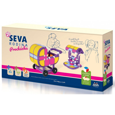 Stavebnice Seva Rodina Procházka 166ks v krabici