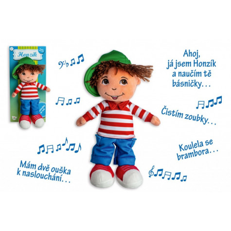 Teddies Panenka kluk Honzík hadrový plyš 30 cm česky mluvící ~ 1